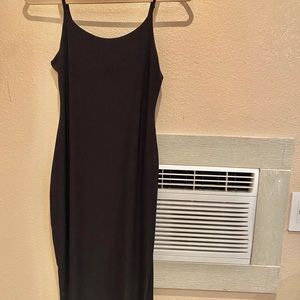 Fashion nova midi blk dress